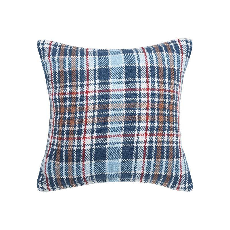 Plaid Cotton Throw Pillow