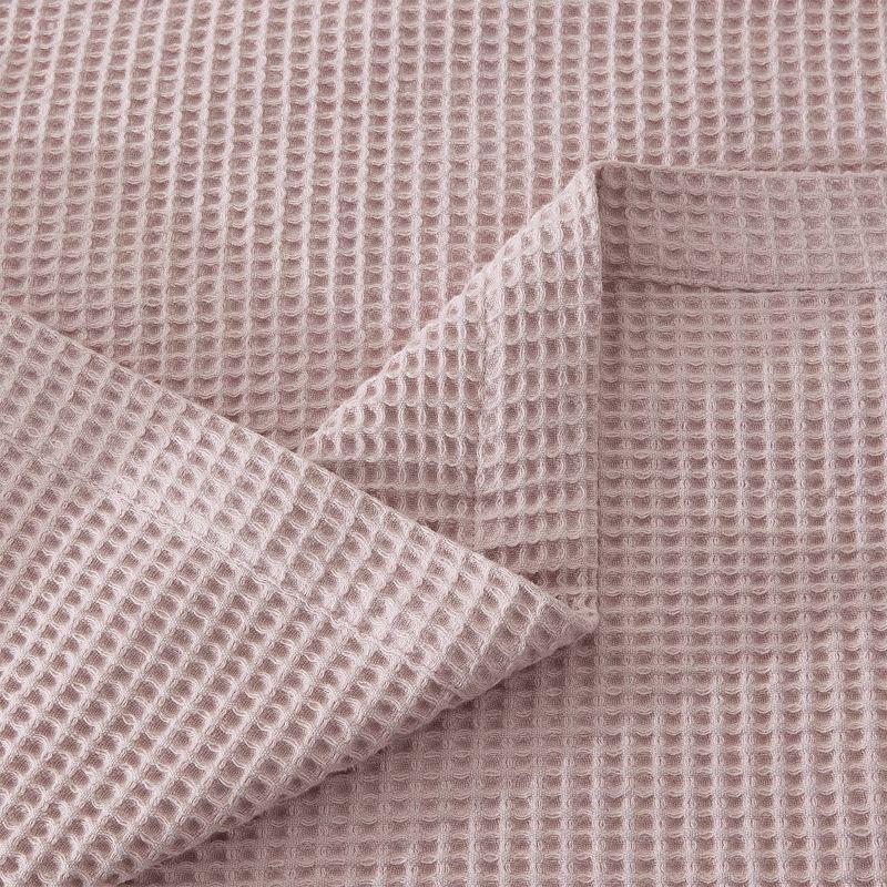 Solid Cotton Waffle Weave Blanket