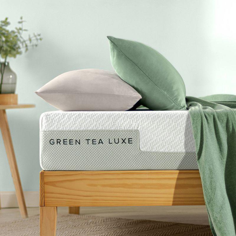 Green Tea Luxe 8" Full Memory Foam Mattress with 7-Zone Ventilation