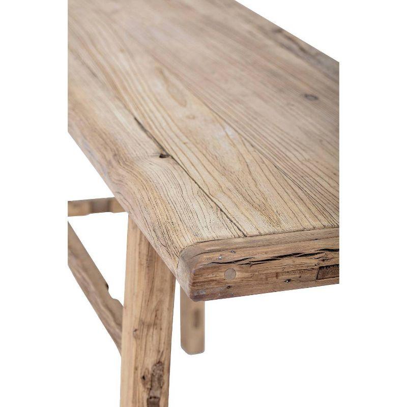 Storied Home Elm Wood Console Table Natural