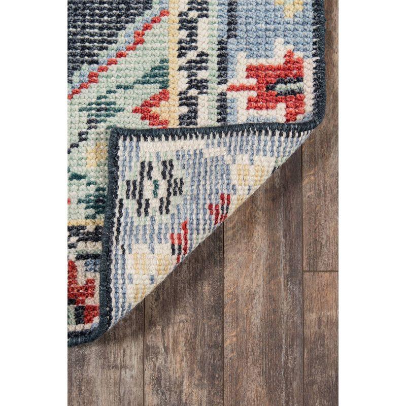 Momeni 2'x3' Ophelia Medallion Handknotted Accent Rug: Wool & Cotton, Low Pile, Classic Rectangle, Indoor Use