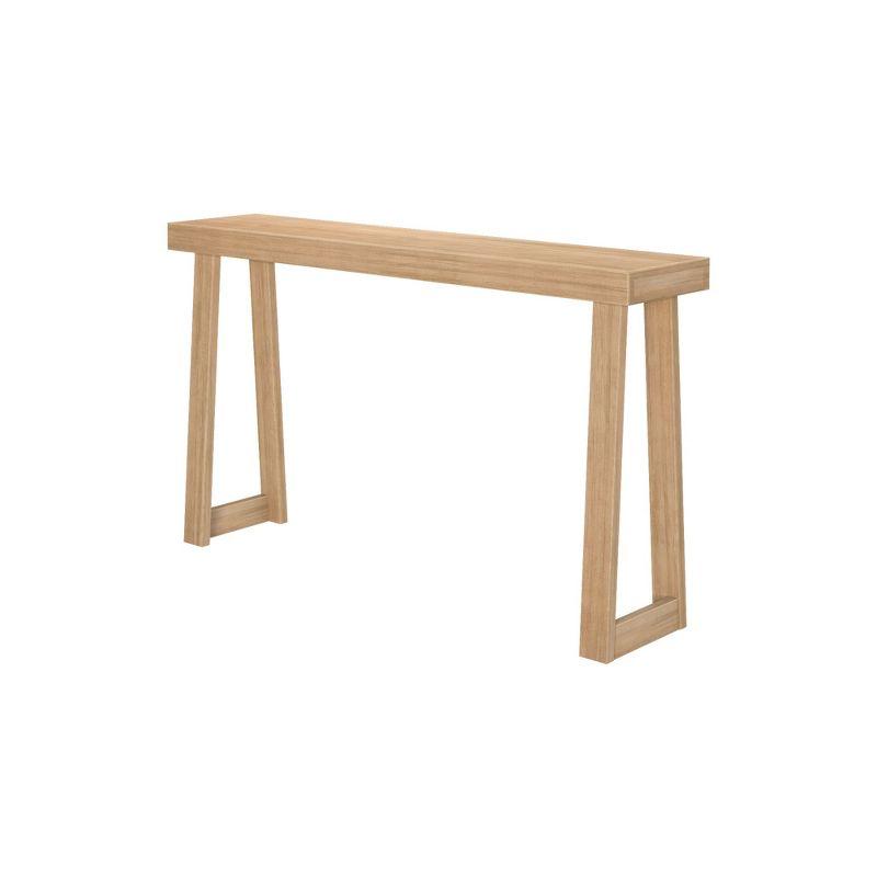 Plank+Beam Solid Wood 56" Console Table, Classic Entryway Table, Narrow Foyer Table