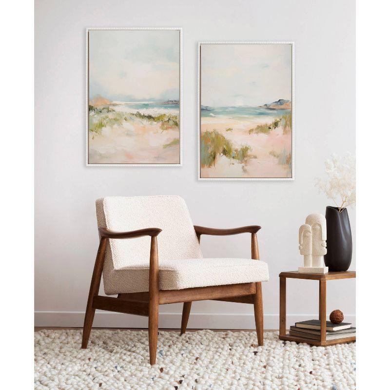 Kate & Laurel All Things Decor (Set of 2) 23"x33" Sylvie Beaded Tranquil III and V Framed Arts by Amy Lighthall White