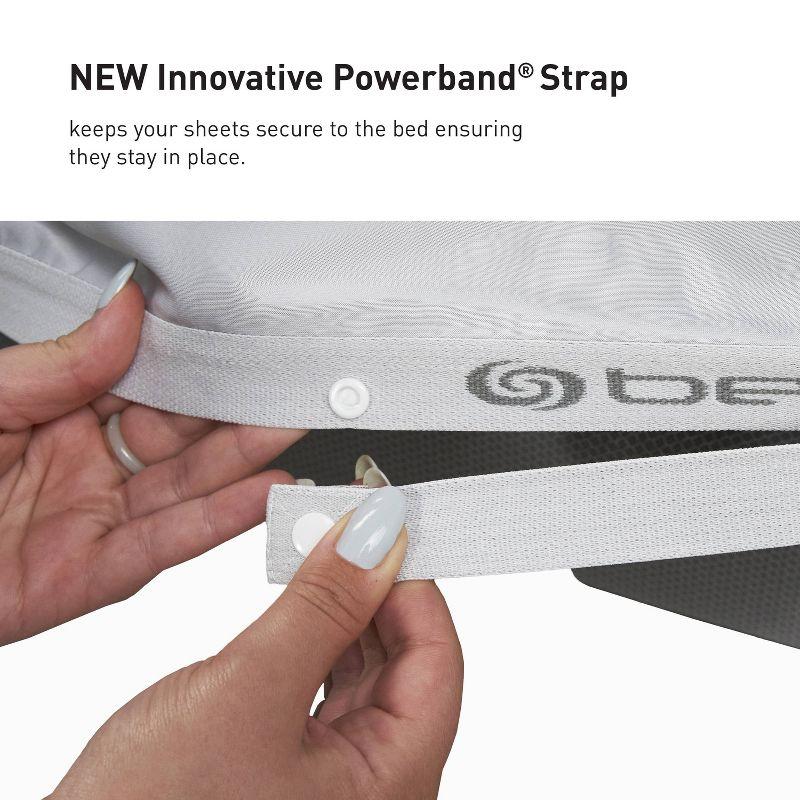 Bedgear Split Head Queen Hyper Cotton Sheet Set Medium Beige: Rayon Bamboo Blend, Moisture-Wicking, Climate Control Treatment