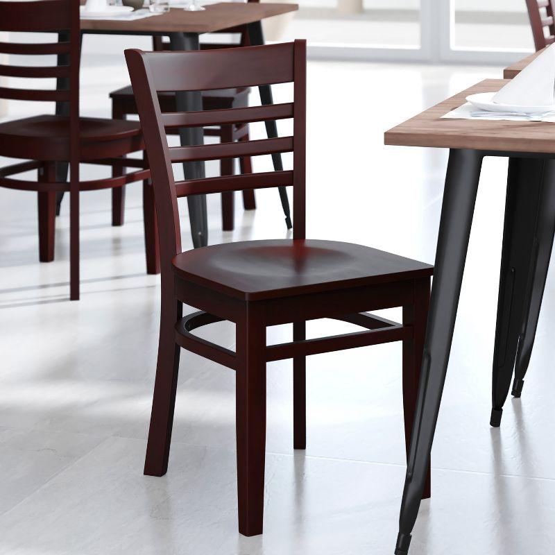 Red Barrel Studio® Ladder Back Wooden Restaurant Chair