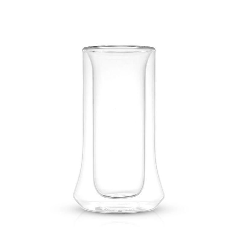 JoyJolt Cosmo Double Wall Highball Glasses – Set of 2 Insulated Glass Tumbler for Cocktails - 10 oz