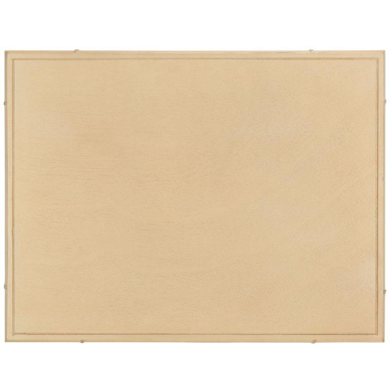 Ahab 2 Drawer 1 Shelf Accent Table - ACC6606A - Light Blonde/Gold - Safavieh