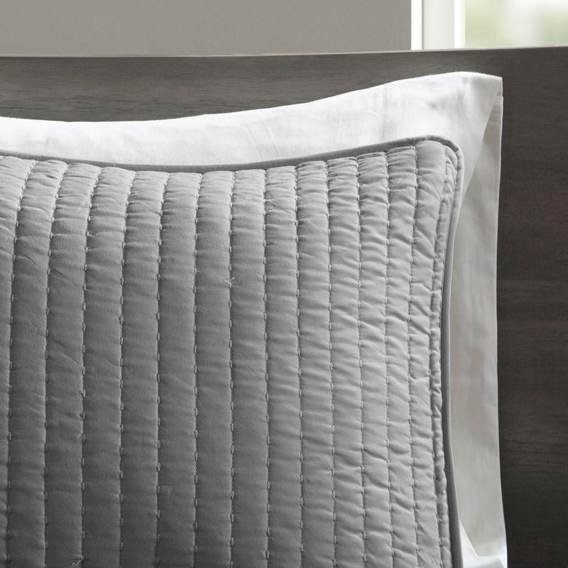 Barwick Reversible Solid 3 Piece Quilt Set