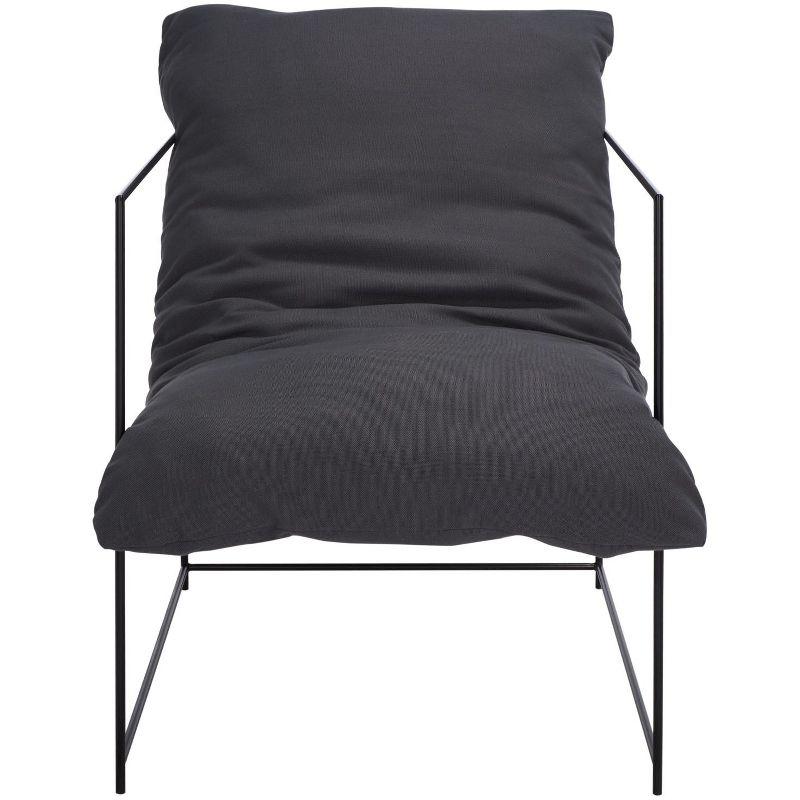 Portland Pillow Top Accent Chair - ACH4511 - Grey/Black - Safavieh
