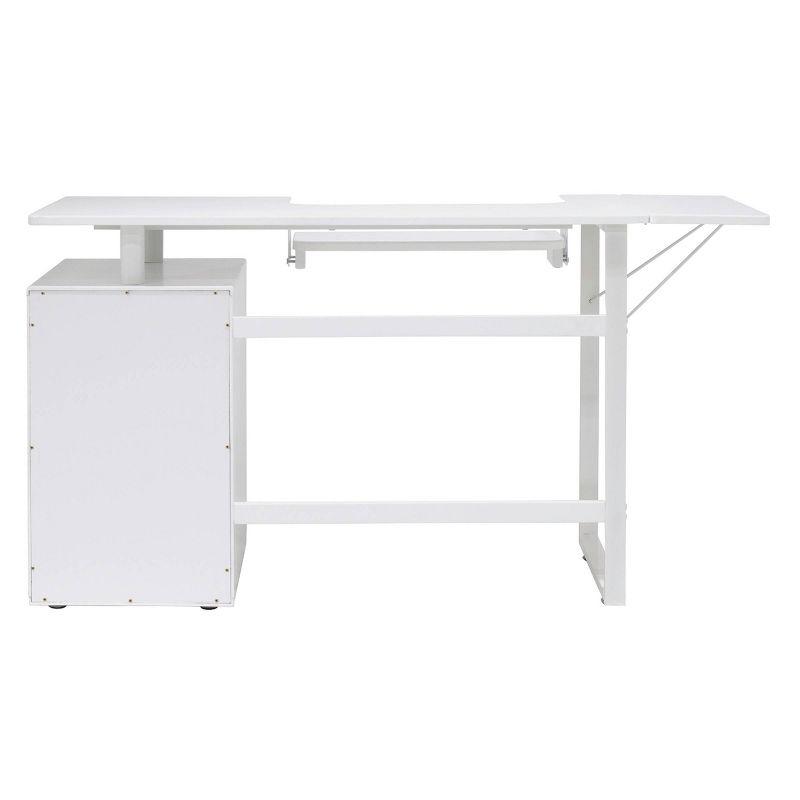 56.75'' x 23.75'' Sewing Table with Sewing Machine Platform