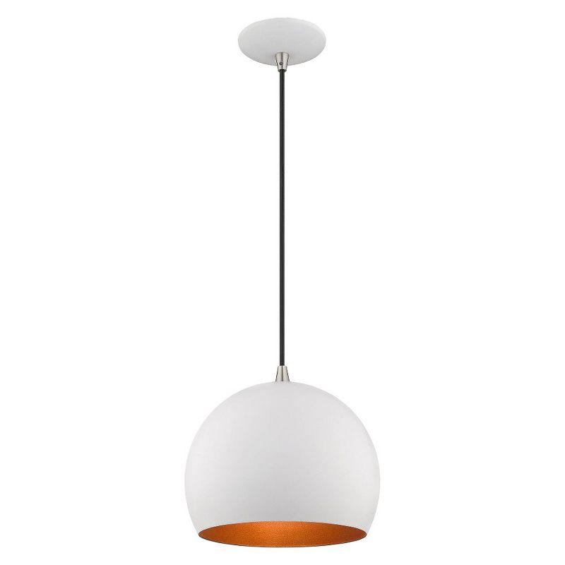 Schultz Single Light Metal Dimmable Pendant