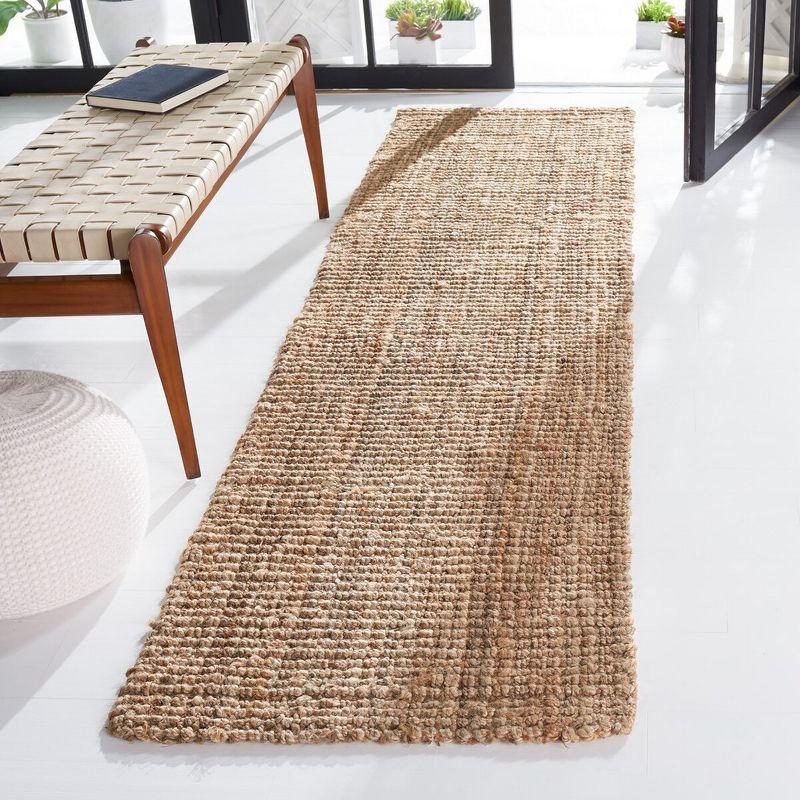 Handmade Natural Jute Runner Rug, 2'3" x 13'