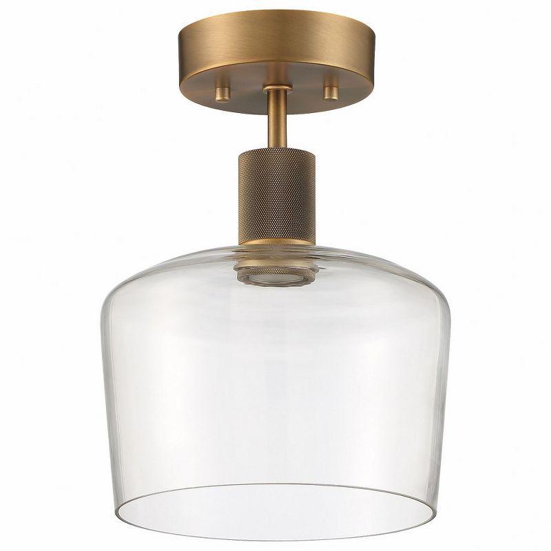 Access Lighting Port Nine 1 - Light Flush Mount in  Antique Brushed Brass