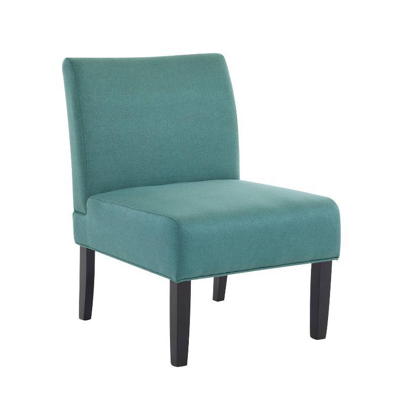 Kassi Accent Chair Dark Teal - Christopher Knight Home: Upholstered Rubberwood, Contemporary Style