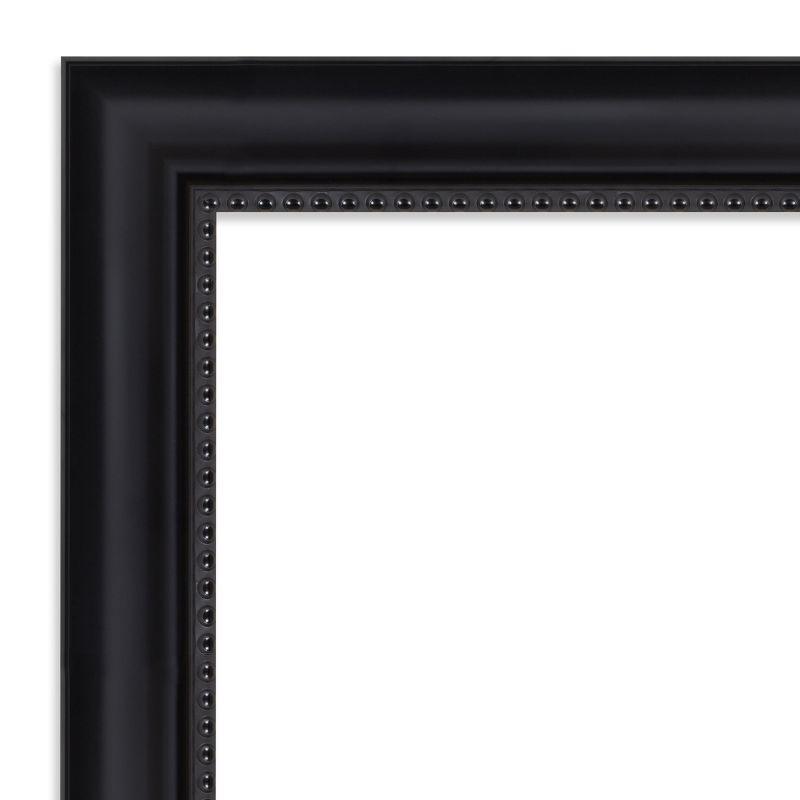 Amanti Art Astor Black Non-Beveled Bathroom Wall Mirror