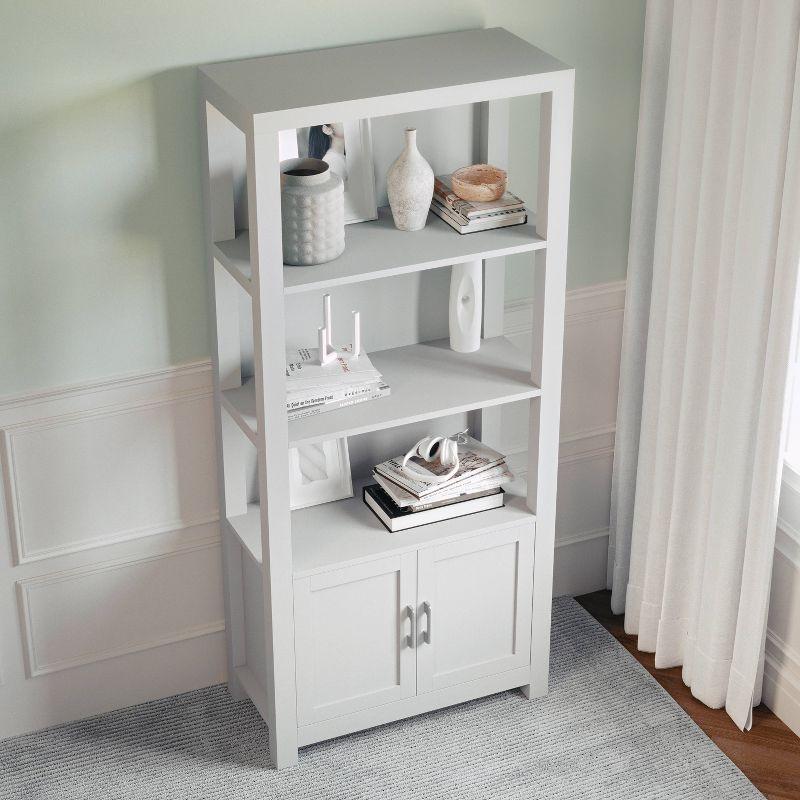 Martha Stewart Teague Martha Stewart 68" Shaker Bookcase with Storage Cabinet