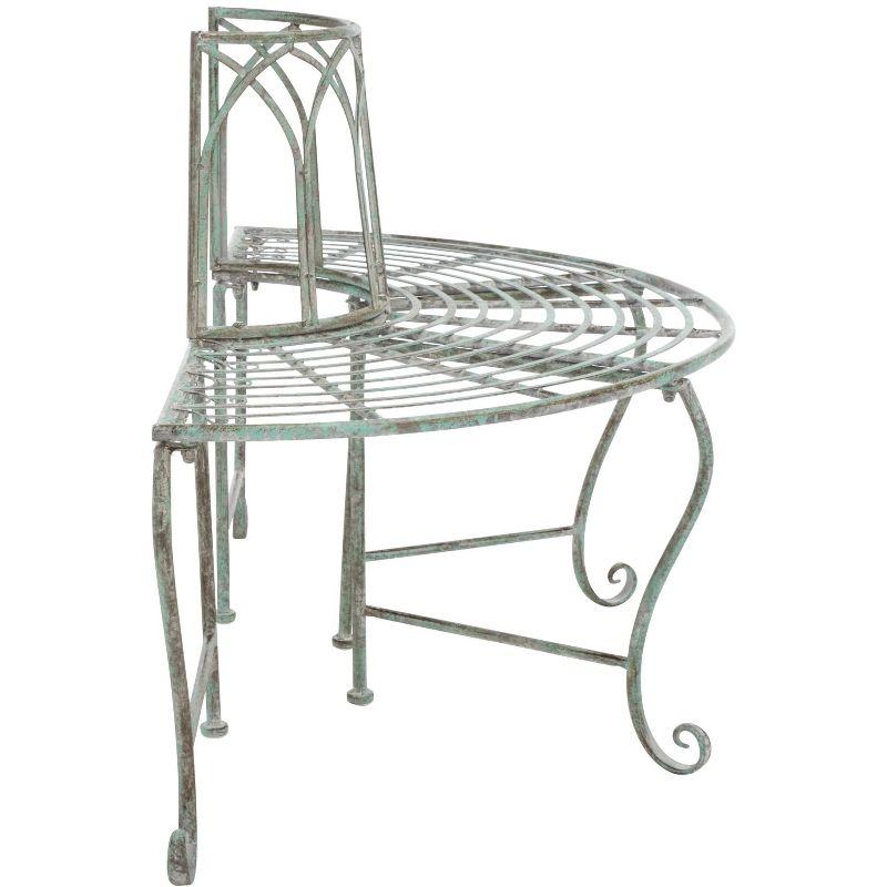 Abia Tree Bench - Outdoor - PAT5018 - Antique Dark Green - Safavieh