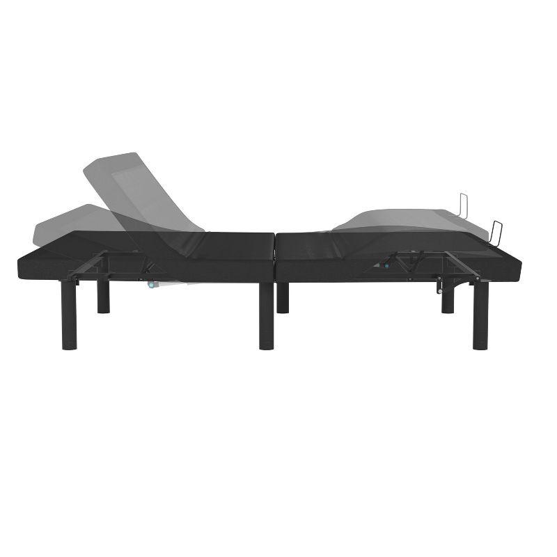 Bailey Adjustable Bed Base with Wireless Remote and Independent Head/Foot Incline Black - Taylor & Logan