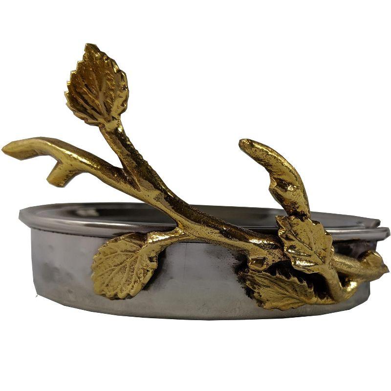 Stainless Steel Round 7 Piece Coaster Set (Set of 7)