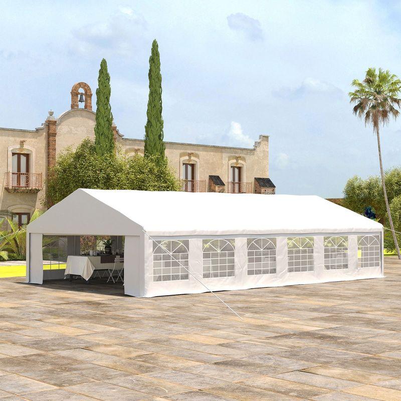 Outsunny 39 Ft. W x 23 Ft. D Steel Canopy