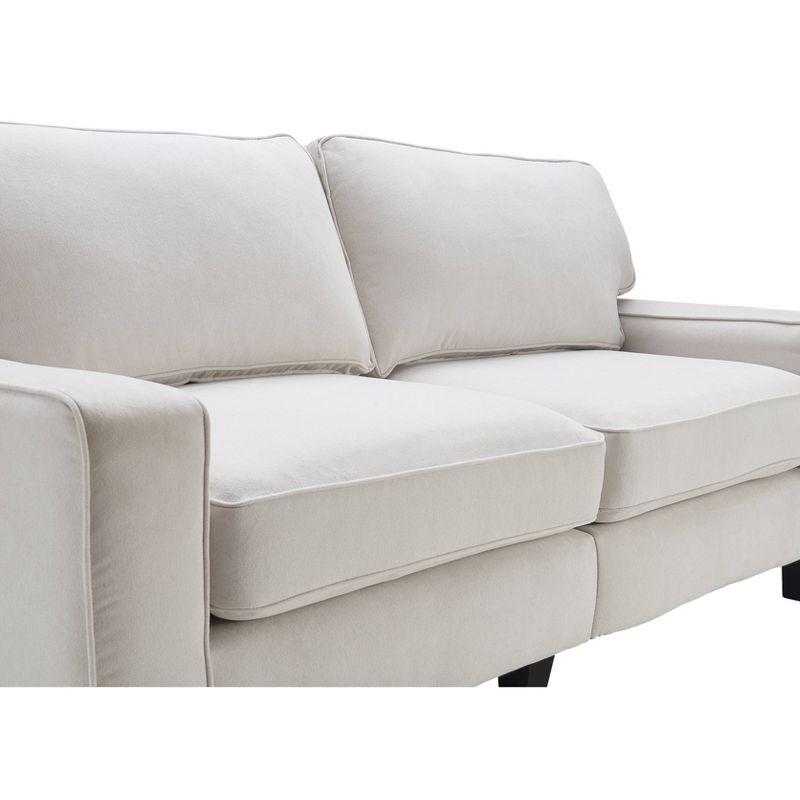 Serta Palisades 61" Track Arm Sofa, Easy Care Fabric, Soft Pillow Back, Pocket Coil Seat Cushions