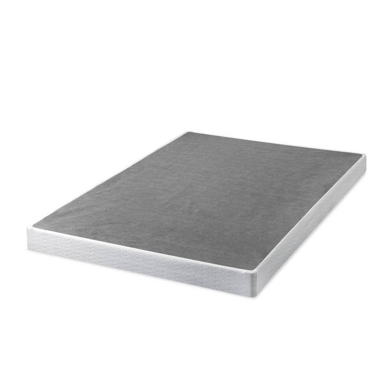 Twin 5" Metal Smart BoxSpring Mattress Base with Quick Assembly Gray - Zinus