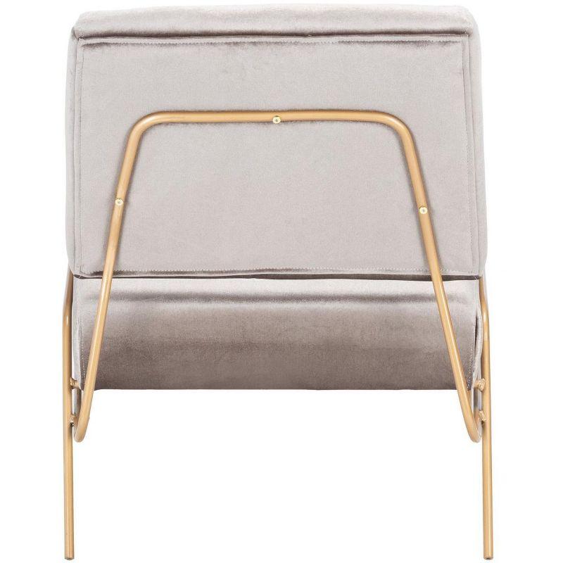 Romilly Velvet Accent Chair - Hazelwood/Gold - Safavieh