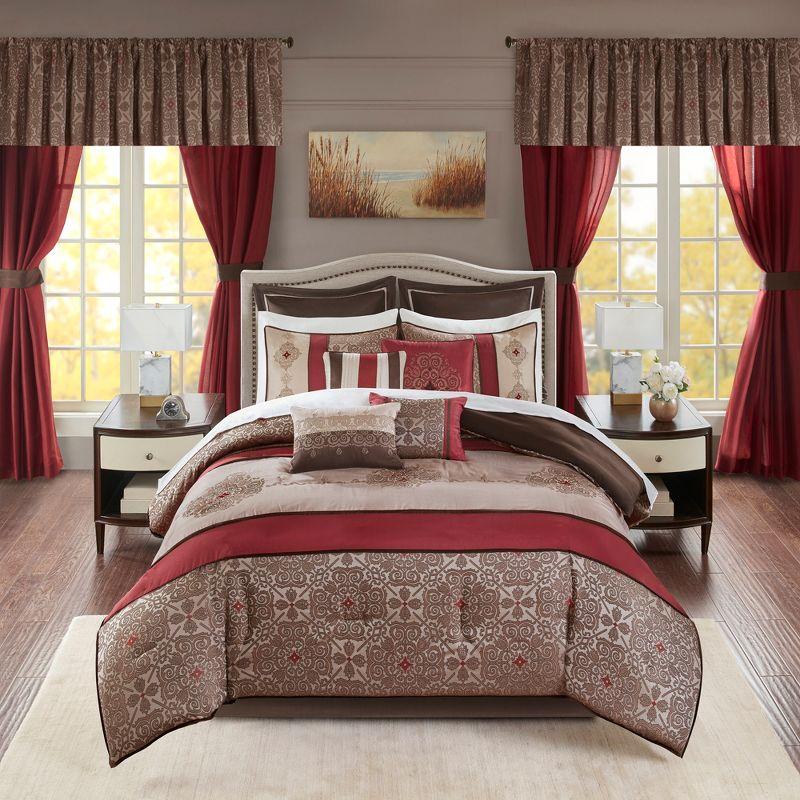 Madison Park Essentials Jacquard Traditional 24 Piece Room in a Bag