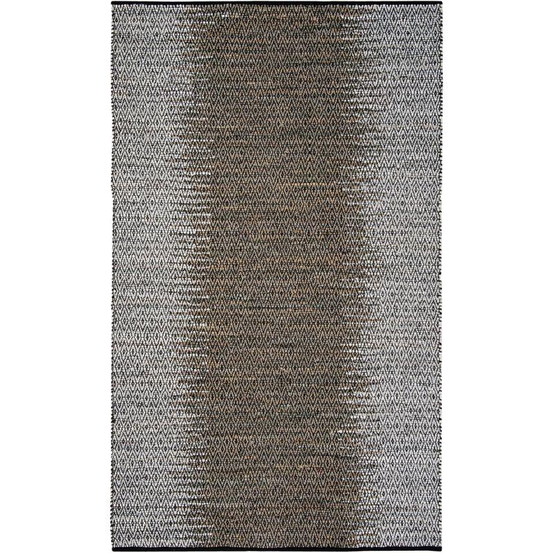 Vintage Leather VTL389 Hand Woven Area Rug - Light Grey/Grey - 6'x9' - Safavieh.