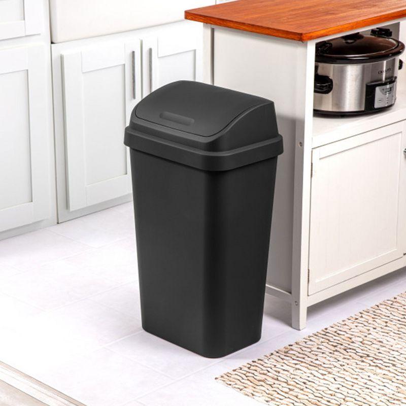 Sterilite 13 Gallon Swing Top Trash Can