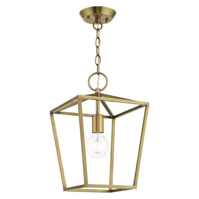 Lighting Lumens 10 Sq. inch 1 Light Convertible Lantern Pendant Lighting Fixture
