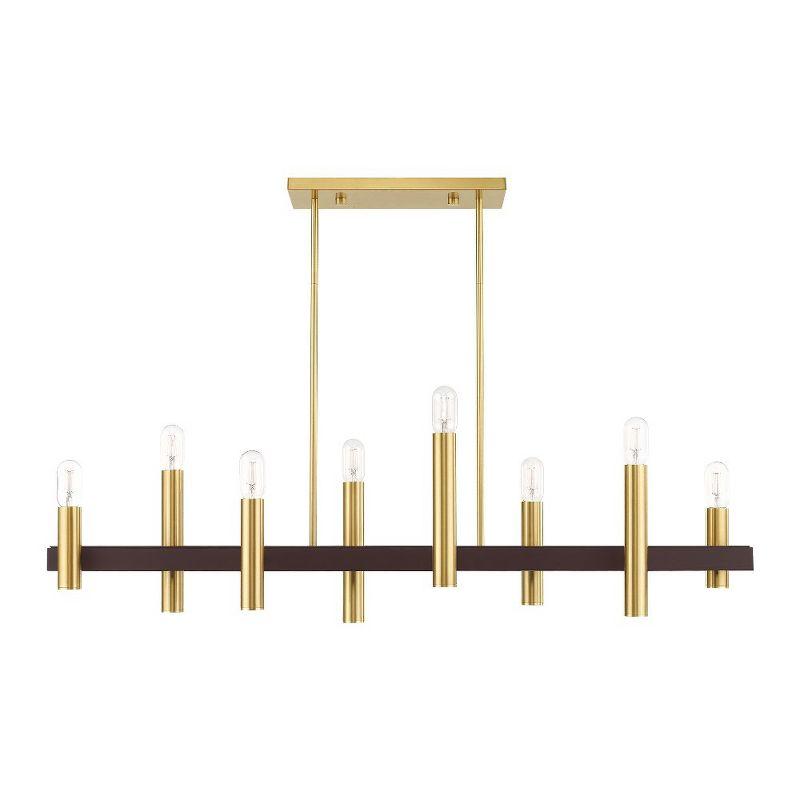 Livex Lighting Helsinki 8 - Light Chandelier in  Satin Brass/Bronze