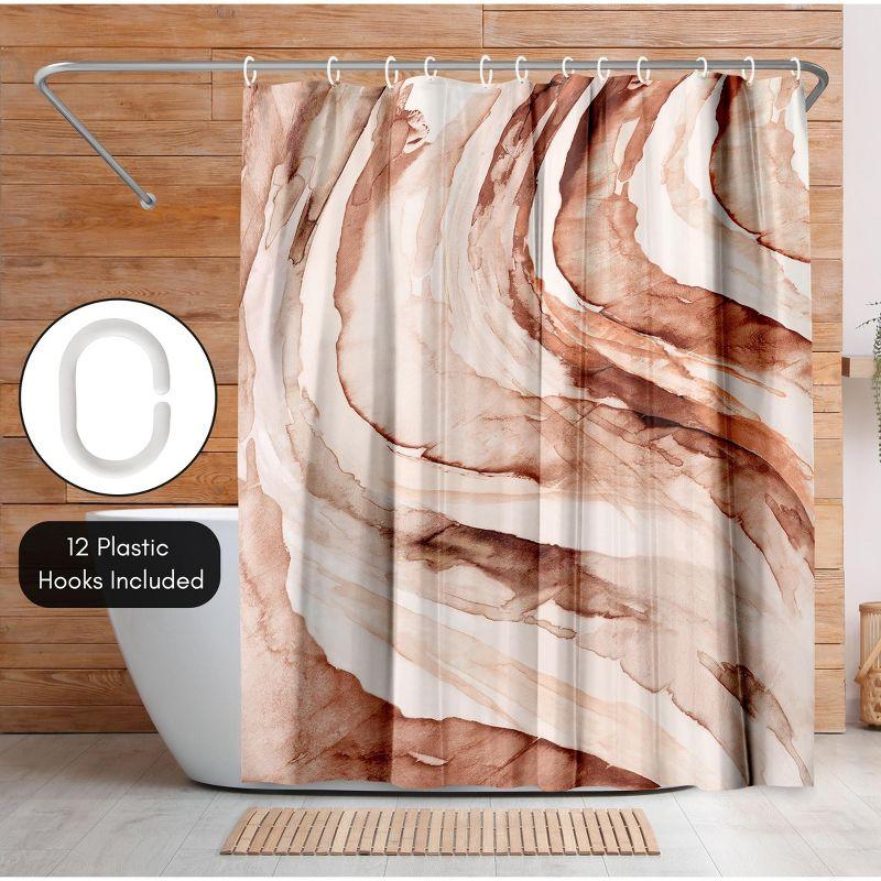 Abstract Shower Curtain Gulf by PI Creative Art