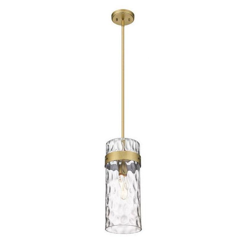 Fontaine Transitional Rubbed Brass Indoor/Outdoor Pendant Light