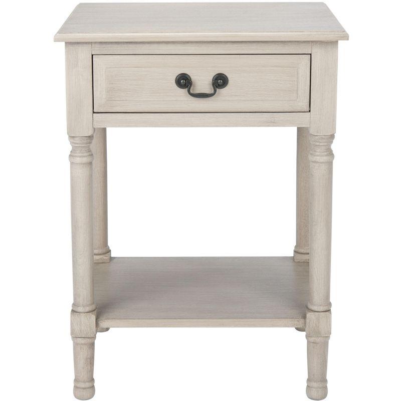 Whitney 1 Drawer Accent Table - Greige - Safavieh.