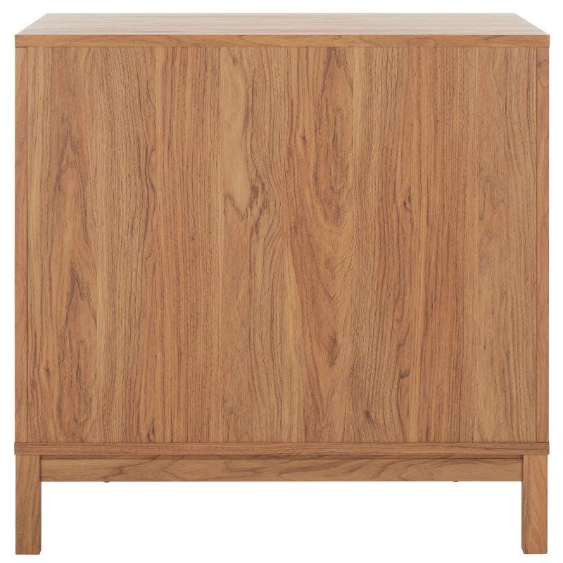 Galio Oak and Gold 3-Drawer Retro Night Table