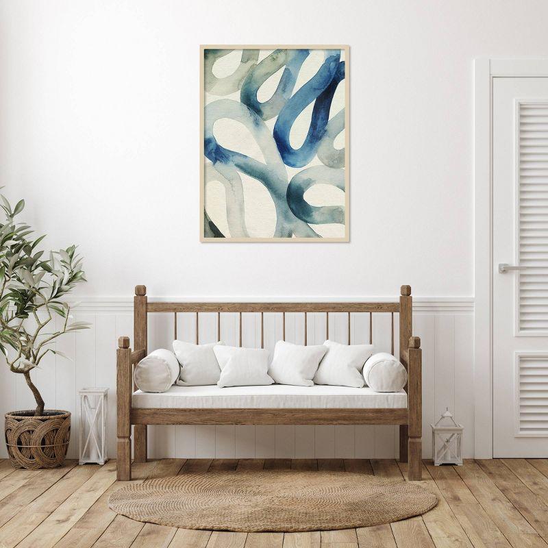 Amanti Art Water And Sand II by Grace Popp Wood Framed Wall Art Print