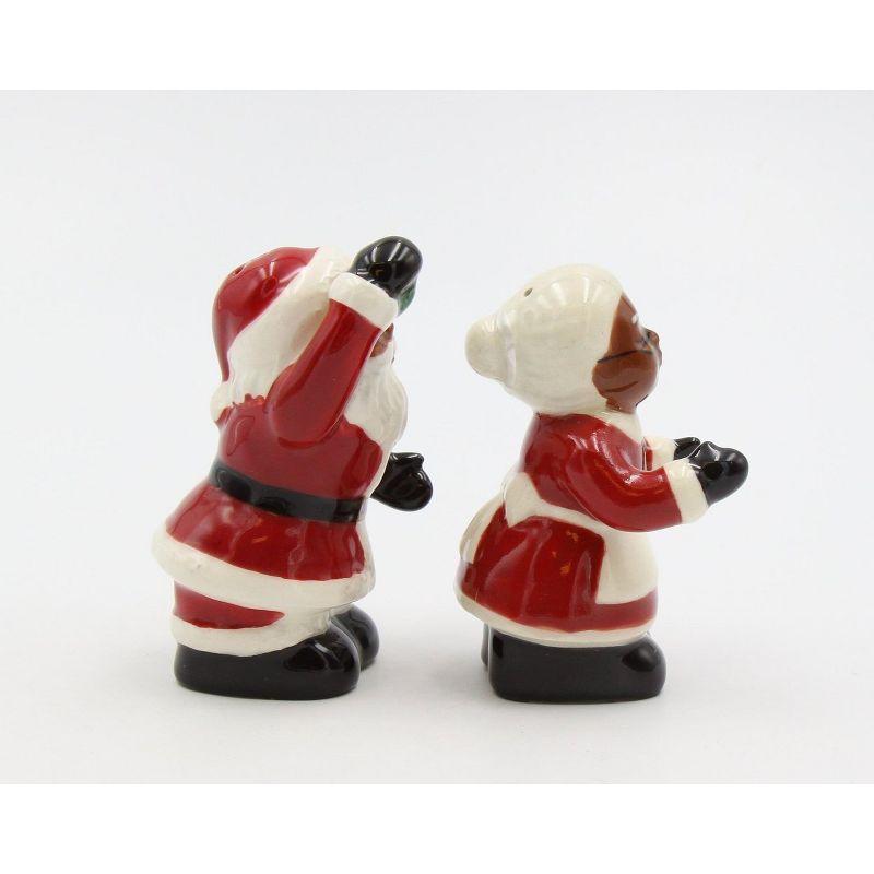 Kevins Gift Shoppe Ceramic Santa Couple Salt And Pepper Shakers