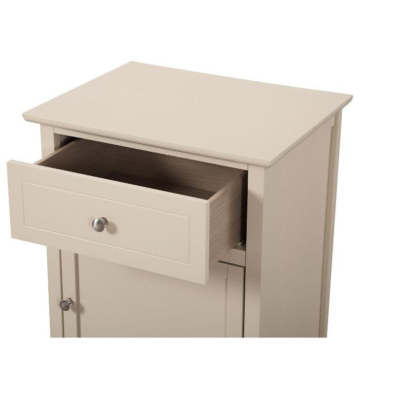 Passion Furniture Lzzy 1-Drawer Nightstand (25 in. H x 19 in. W x 15 in. D)