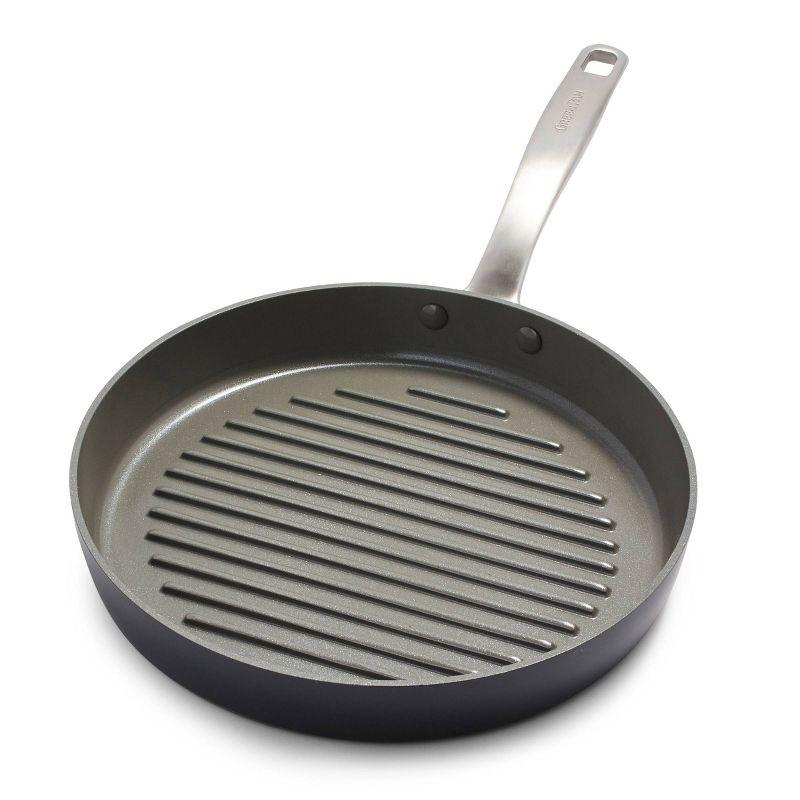 GreenPan Chatham Healthy Ceramic Nonstick, Grill Pan, 11", Gray