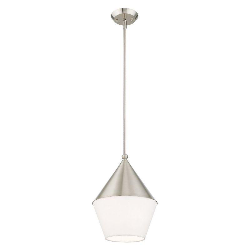 Livex Lighting Stockholm 1 - Light Pendant in  Brushed Nickel