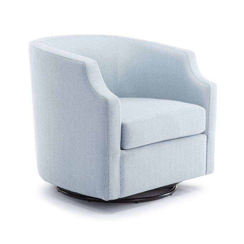 Debbie 77.47cm Wide Polyester Swivel Barrel Chair