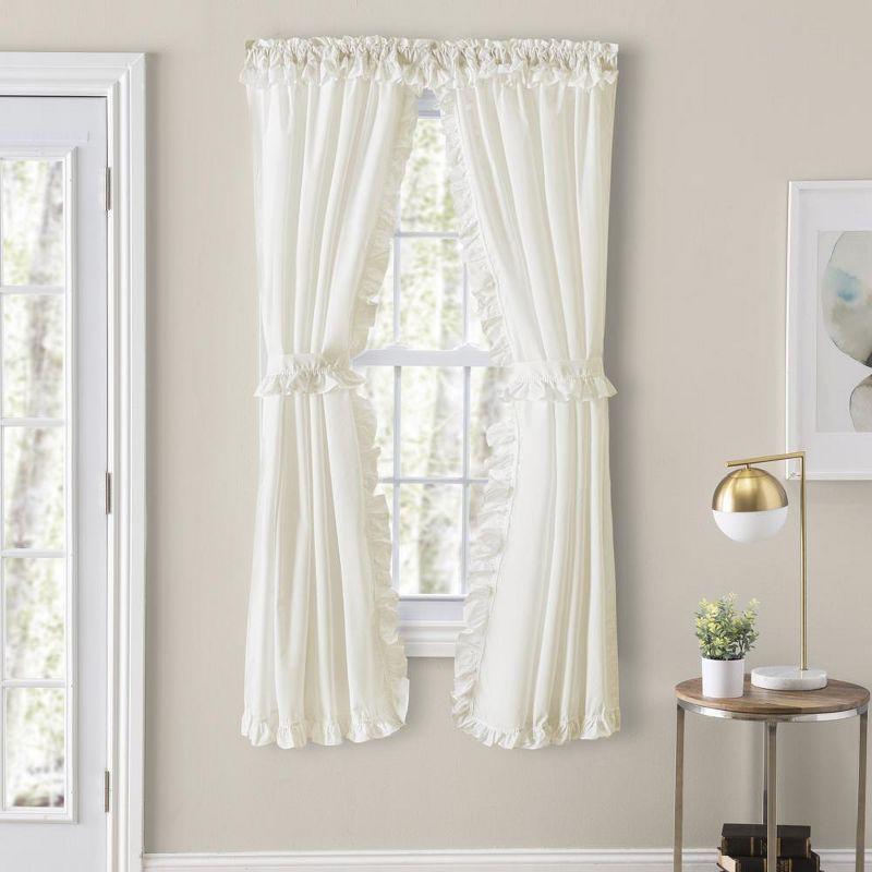 Tailored 80'' W Cafe Curtain in