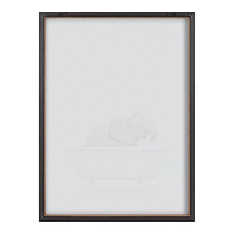 Framed Baby Elephant in Bathtub Print, 18" x 24"