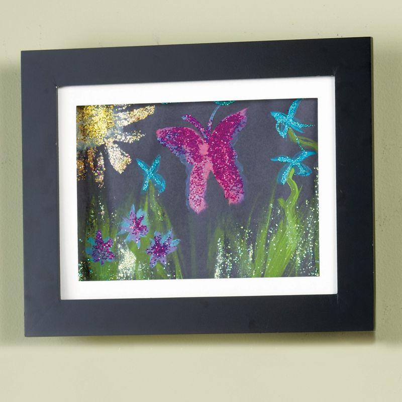 The Lakeside Collection Interchangeable Artwork Frame With Storage 5" x 7", 8.5" x 11", 9" x 12" - 9" x 12" Black