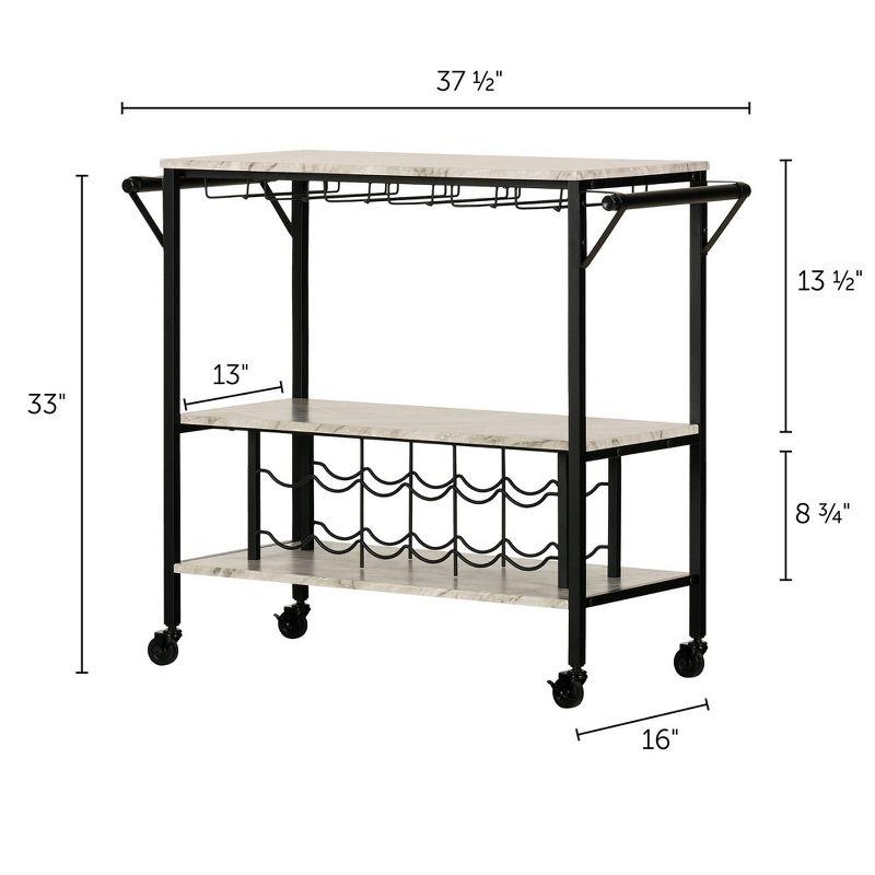 Maliza Metal Bar Cart