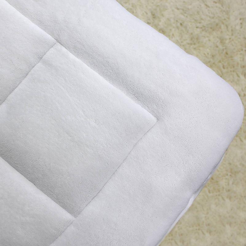 Twin XL White Microplush Down Alternative Mattress Topper