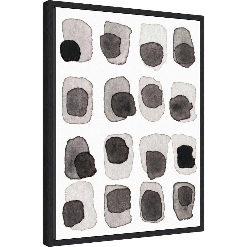 Amanti Art Grey Slate III by Nikki Galapon Canvas Wall Art Print Framed 18 x 24-in.