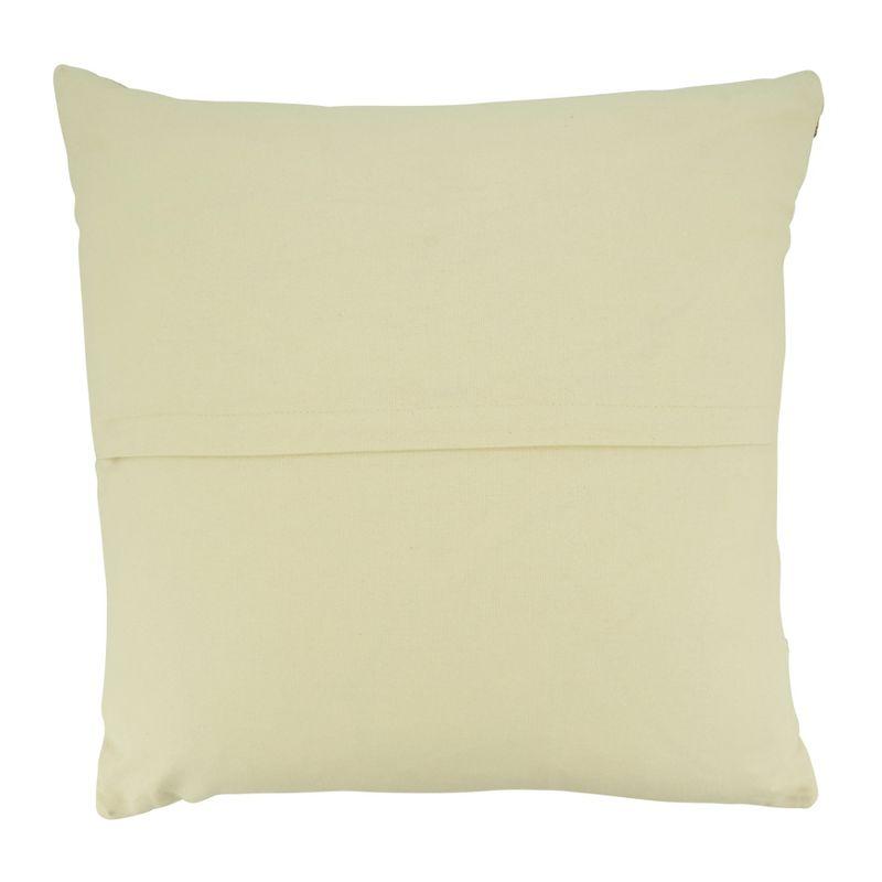 Cotton Blend Reversible Throw Pillow