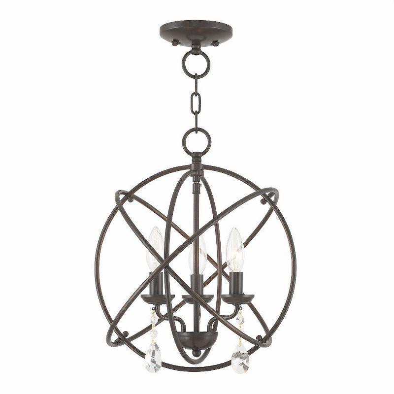 Livex Lighting Aria 3 - Light Chandelier in  English Bronze